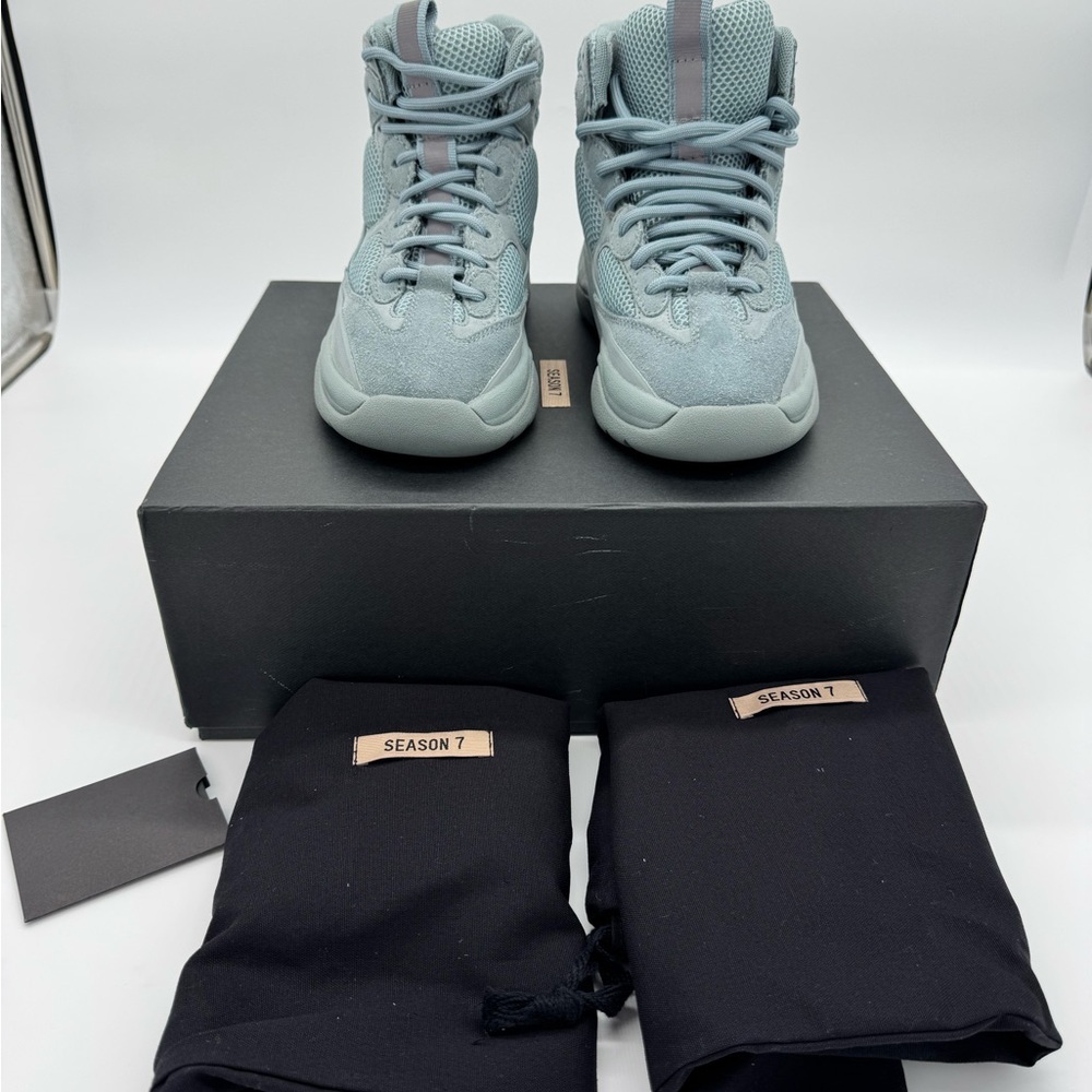 Yeezy Season 7 High-Top Sneakers House Blue Desert Boot